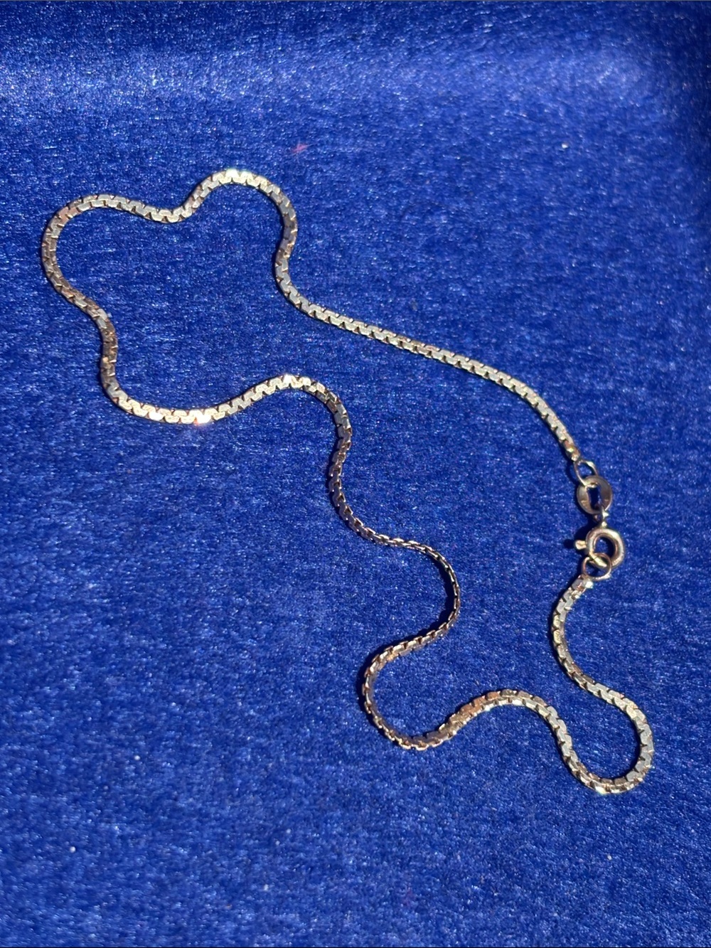 10K Solid Gold Chain Anklet